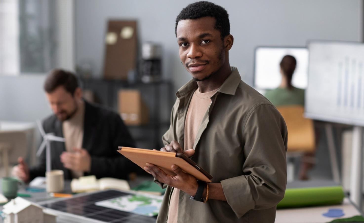 Professional reviewing financial reports and charts