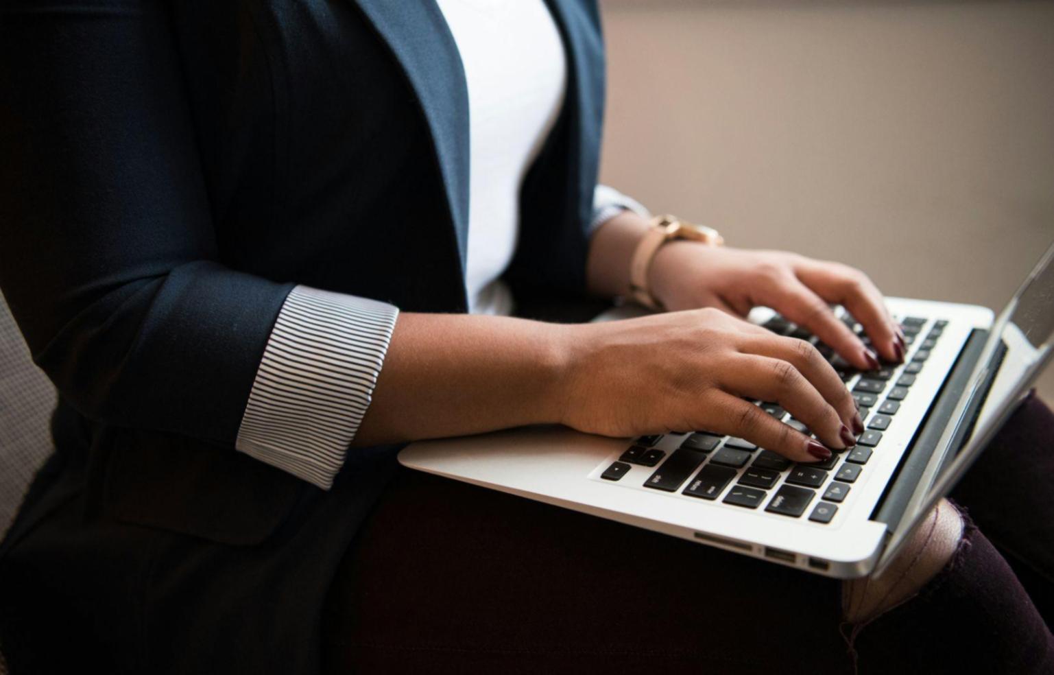 Close-up of budget analysis on tablet