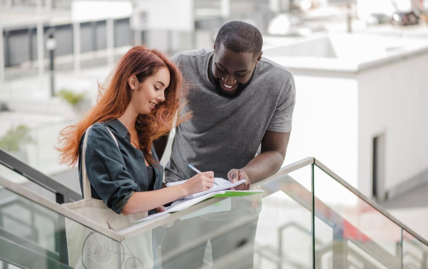 Financial planning workspace with budgeting documents and calculator